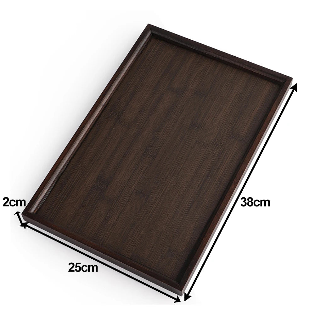 Rectangular Bamboo Coffee Tray
