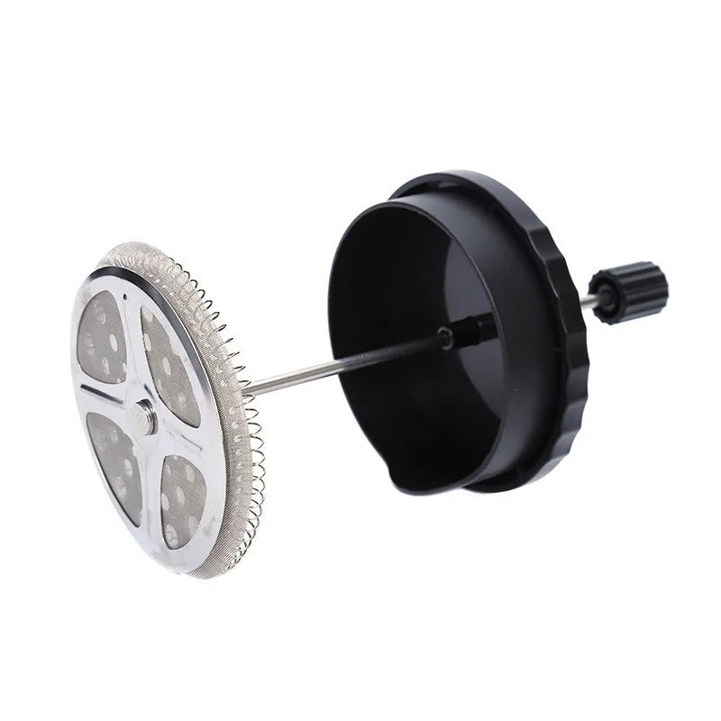 Black french press filter