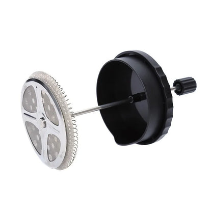 Black french press filter