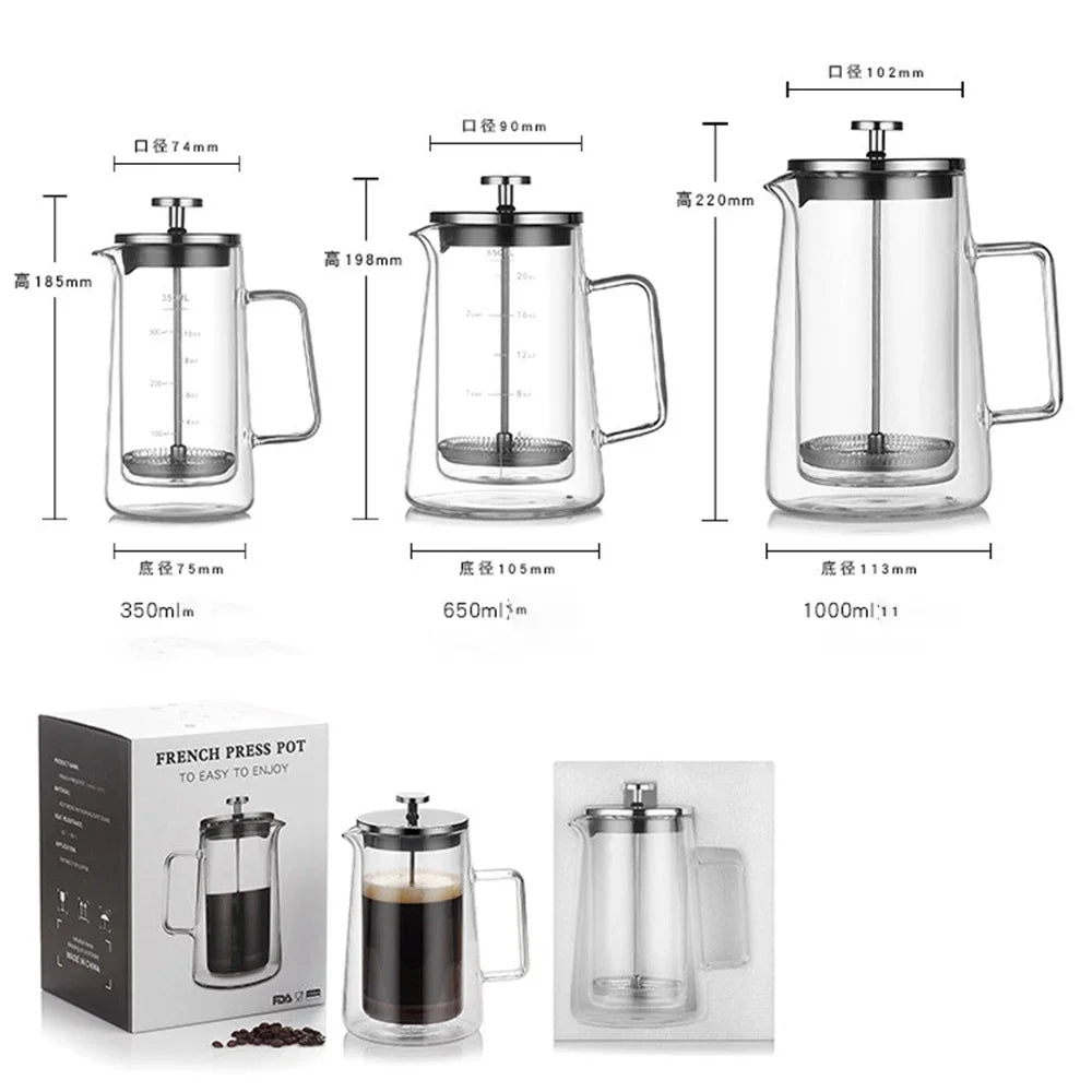 Glass French Press Coffee Maker