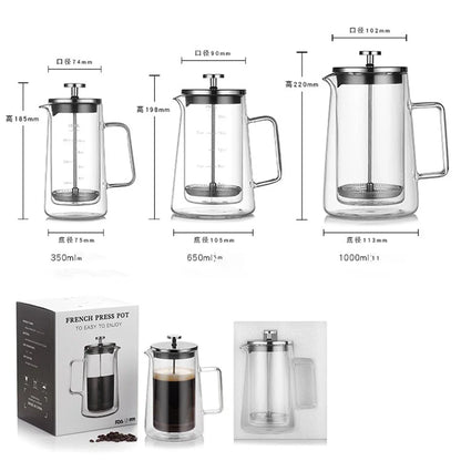 Glass French Press Coffee Maker