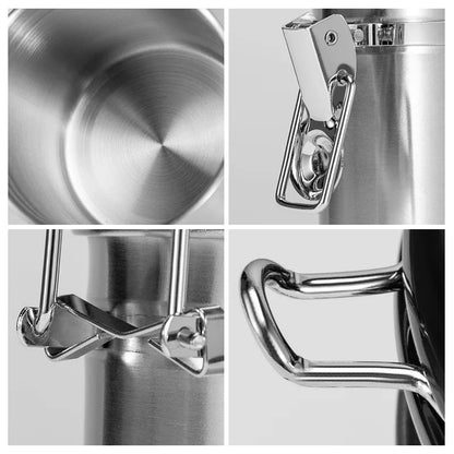 Stainless Steel Container with Scoop for Coffee Storage