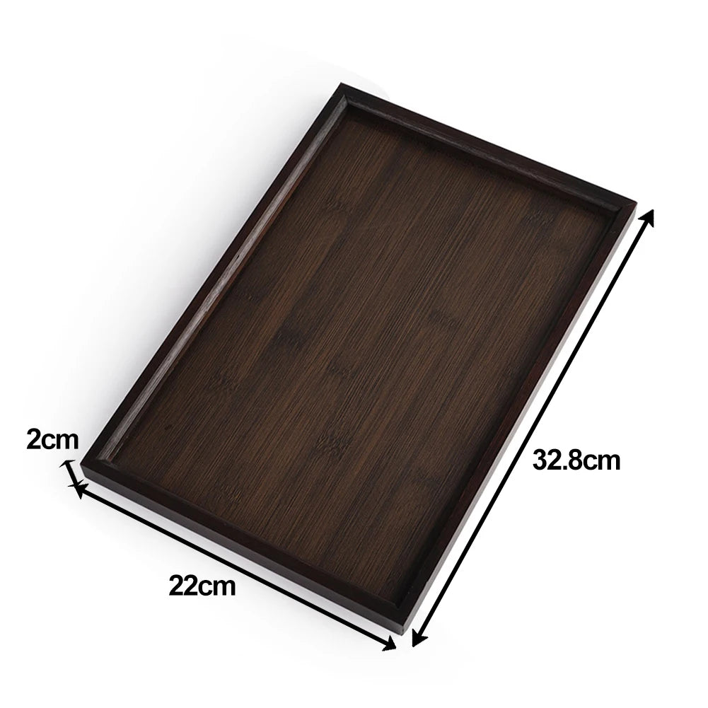 Rectangular Bamboo Coffee Tray