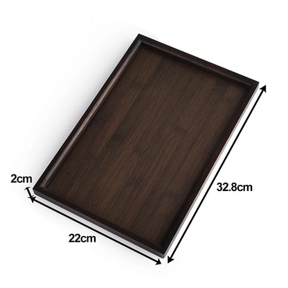Rectangular Bamboo Coffee Tray