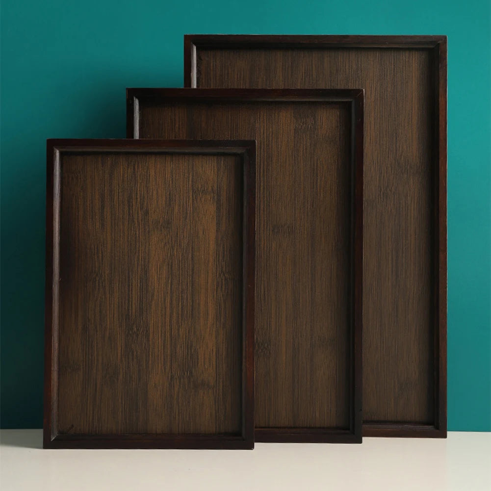 Rectangular Bamboo Coffee Tray