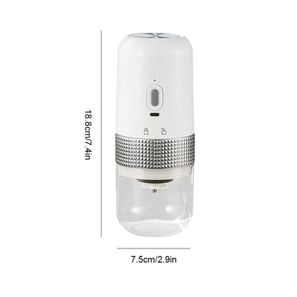 White Portable USB-Charge Electric Coffee Grinder