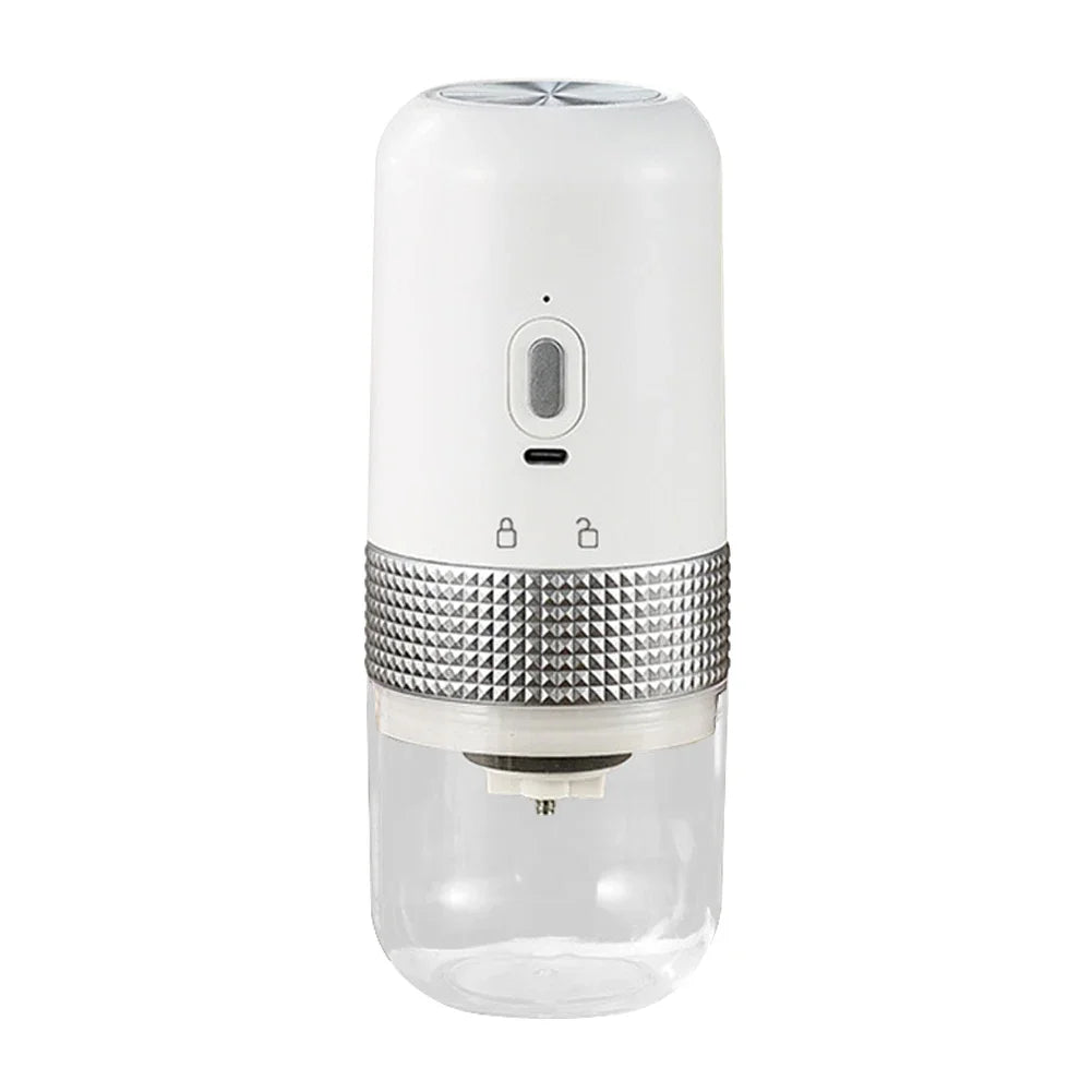 White Portable USB-Charge Electric Coffee Grinder